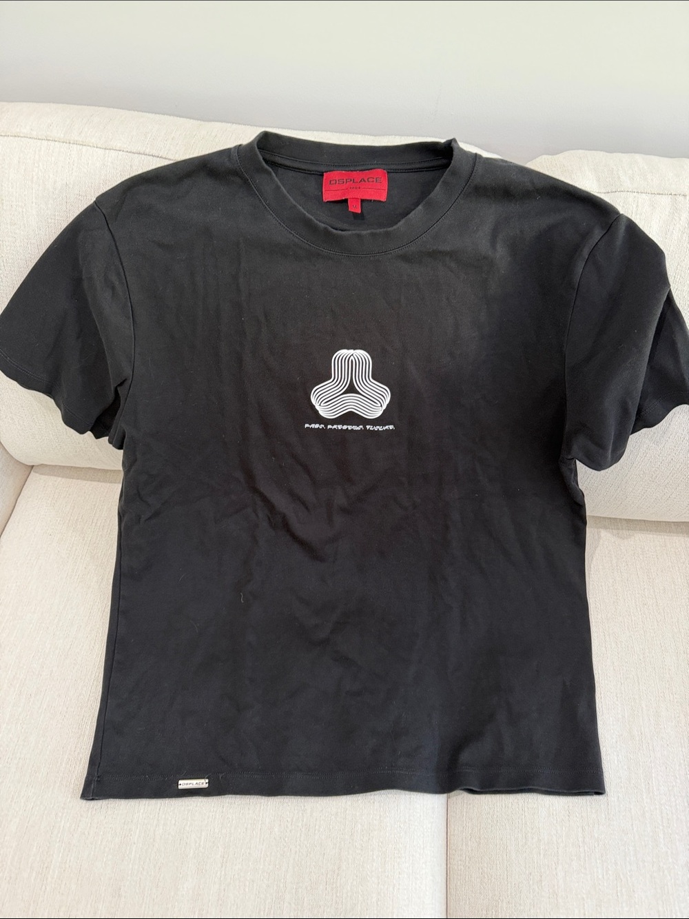 Place Black Short Sleeve Graphic Tee with White Logo